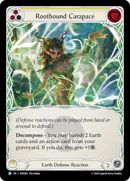 Rootbound Carapace (Yellow) - Rosetta - Flesh and Blood TCG