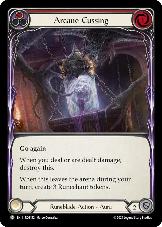 Arcane Cussing (Red) - Rosetta - Flesh and Blood TCG - TCGplayer.com