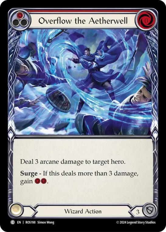Overflow the Aetherwell (Red) - Rosetta - Flesh and Blood TCG