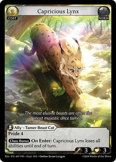 Capricious Lynx card