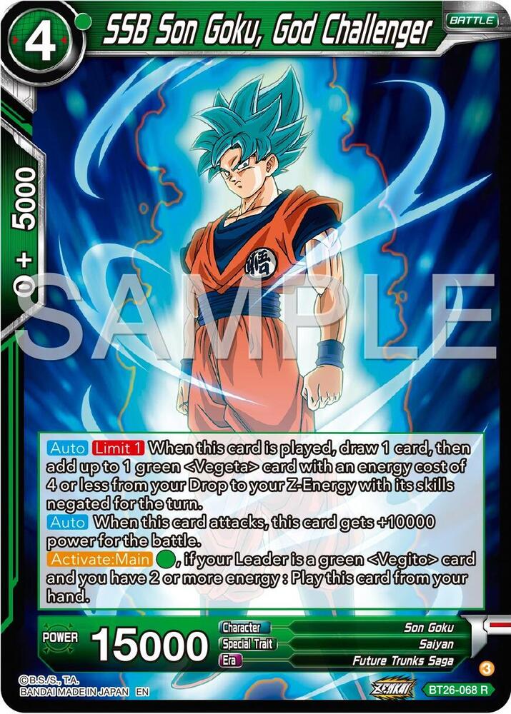 SSB Son Goku, God Challenger - Ultimate Advent - Dragon Ball Super