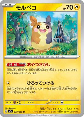 2024 Japanese Crimson Haze Morpeko #30 card