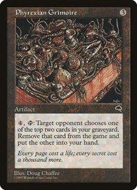 Phyrexian Grimoire - Tempest - Magic: The Gathering card