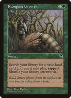 Rampant Growth//Life 蔓延//生命　【cold foil】 Rampant Growth (Full Art Textless) - Magic Player Rewards
