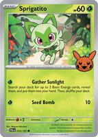 Sprigatito #12 from Pokemon Trick or Trade 2024 set