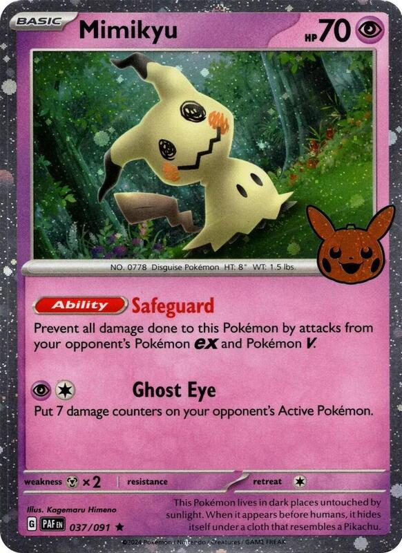 Mimikyu - 037/091 (Cosmos Holo) 037/091 from Trick or Trade BOOster Bundle 2024