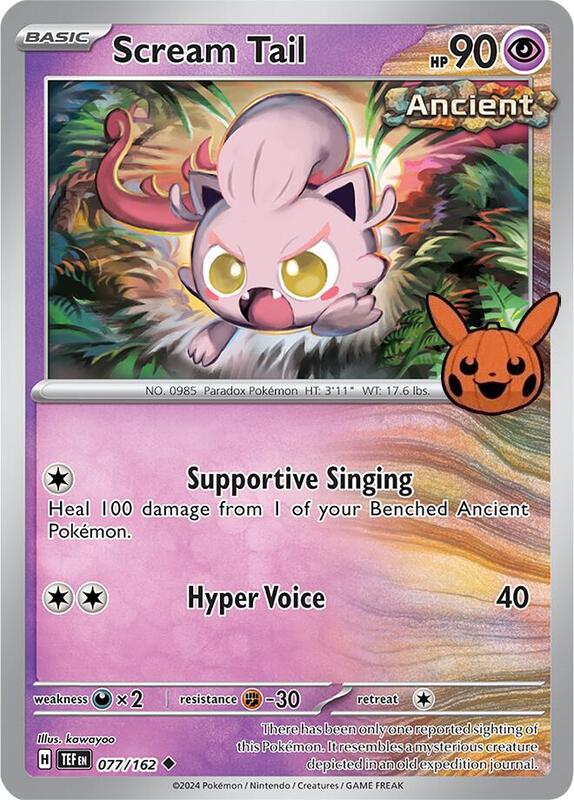 Scream Tail 077/162 from Trick or Trade BOOster Bundle 2024
