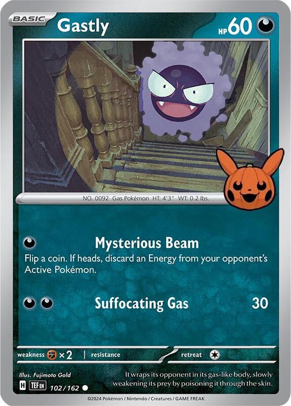 Gastly 102/162 from Trick or Trade BOOster Bundle 2024