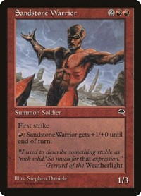 Sandstone Warrior - Tempest - Magic: The Gathering card