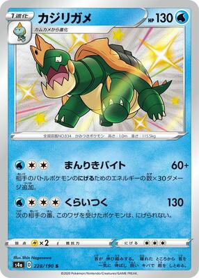 2020 Japanese Shiny Star V Drednaw #228 card