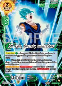 SSB Vegito, Surpassing Immortal Gods! card art
