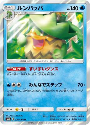2018 Japanese Champion Road Ludicolo #20 card