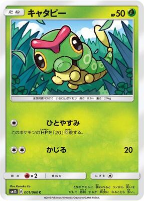 2016 Japanese Collection Sun Caterpie #1 card