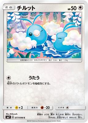 2018 Japanese Sky-Splitting Charisma Swablu #77 card