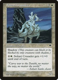 Soltari Crusader - Tempest - Magic: The Gathering card
