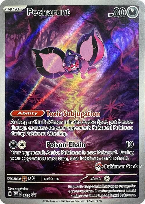 Pecharunt - 129 (Pokemon Center Exclusive) 129 from SV: Scarlet & Violet Promo Cards