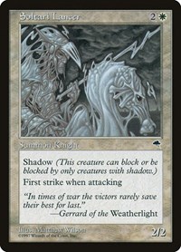 Soltari Lancer - Tempest - Magic: The Gathering card