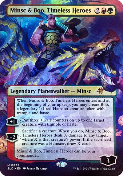 Minsc and Boo Timeless Heroes Rainbow Foil