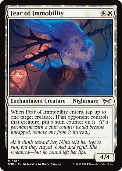 Fear of Immobility from DSK #10, Magic: The Gathering card