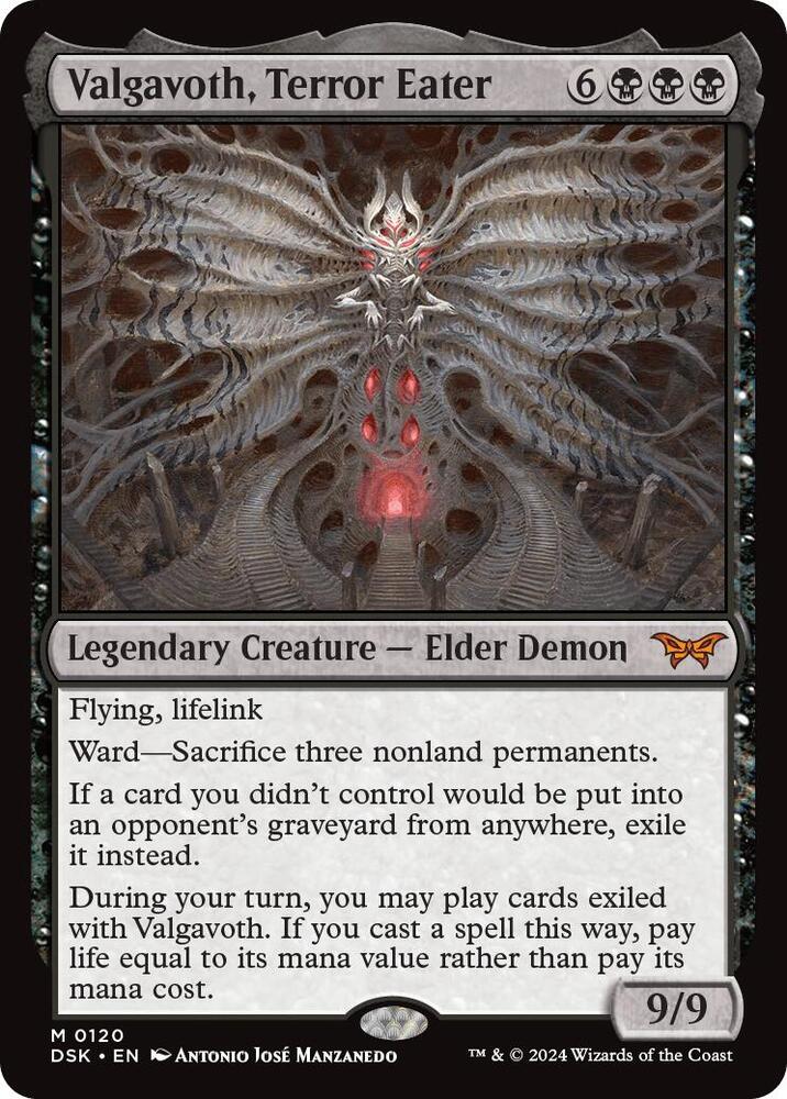 Valgavoth, Terror Eater Duskmourn House of Horror Magic The Gathering