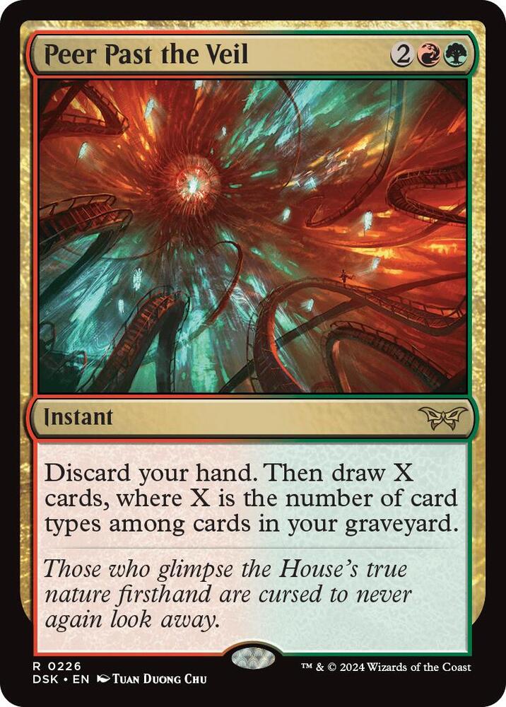 Peer Past the Veil - Duskmourn: House of Horror - Magic: The Gathering -  TCGplayer.com
