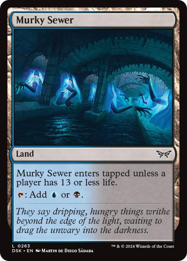 Murky Sewer - Duskmourn: House of Horror - Magic: The Gathering