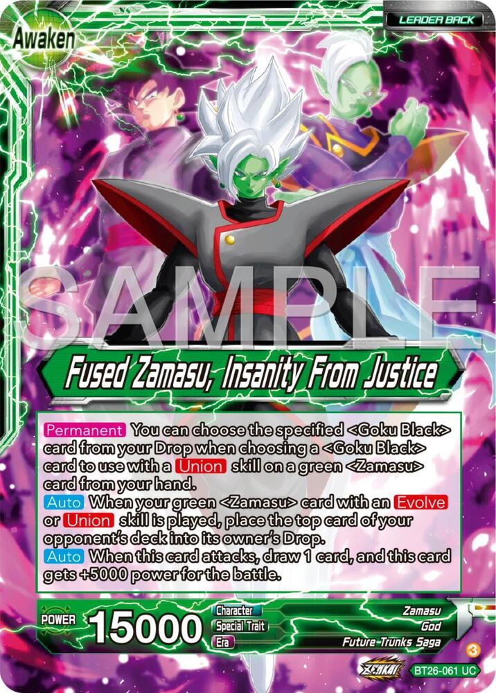 Zamasu // Fused Zamasu, Insanity From Justice - Ultimate Advent