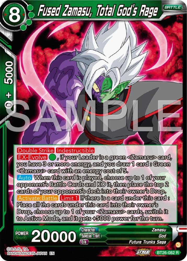 Fused Zamasu, Total God's Rage - Ultimate Advent - Dragon Ball