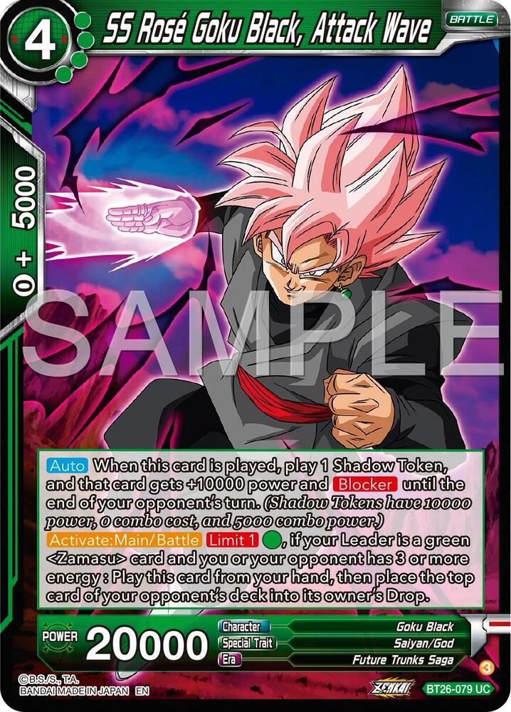 SS Rose Goku Black, Attack Wave #BT26-079 — Ultimate Advent Pre-Release Cards