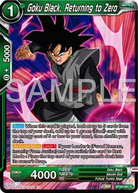 Goku Black, Returning to Zero card art