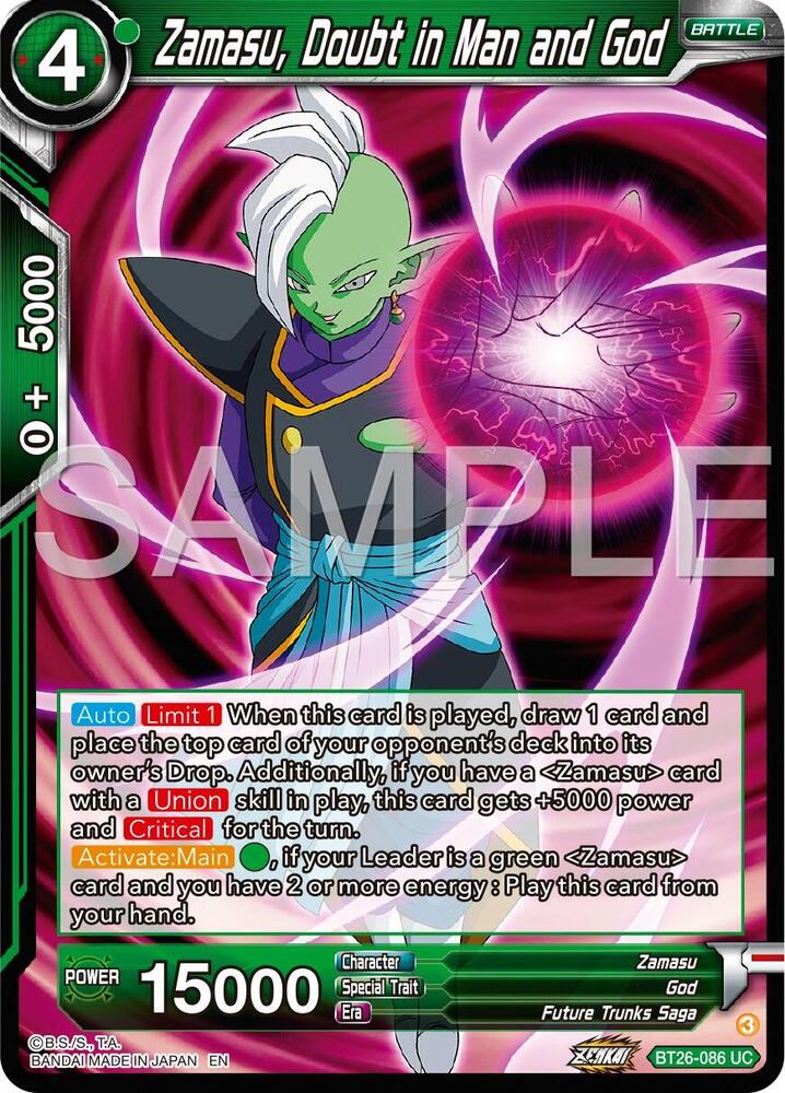 Zamasu, Doubt in Man and God #BT26-086 — Ultimate Advent