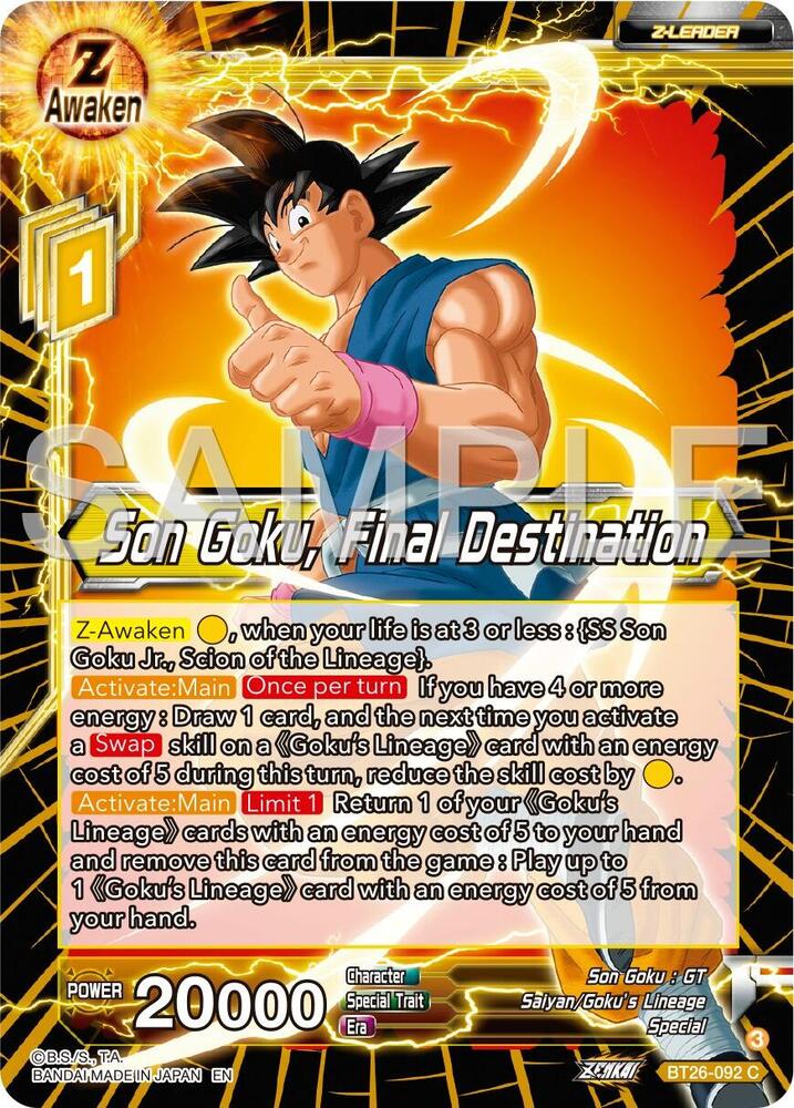 Son Goku, Final Destination #BT26-092 — Ultimate Advent