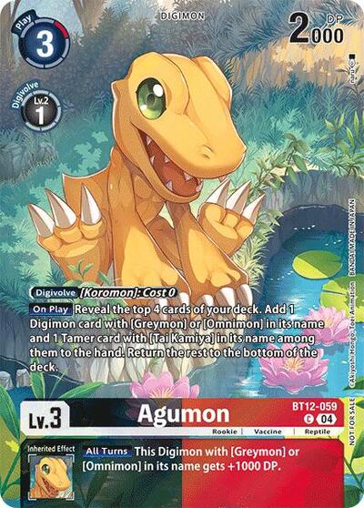 Agumon - BT12-059 (Legend Pack 2024) Across Time card price