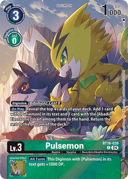 Pulsemon Legend Pack 2024 digimon card