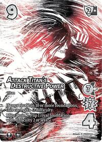 Attack Titan's Destructive Power (Alternate Art) (Prerelease)