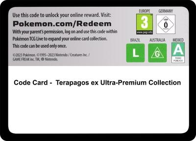 Code Card - Terapagos ex Ultra-Premium Collection