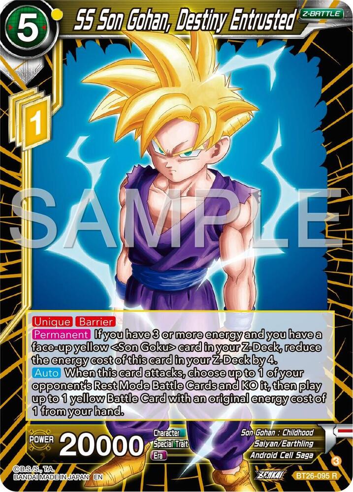 SS Son Gohan, Destiny Entrusted #BT26-095 — Ultimate Advent