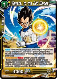 Vegeta, to the Cell Games card art