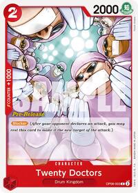 Twenty Doctors - Two Legends Pre-Release Cards - One Piece card