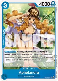 Aphelandra - Two Legends Pre-Release Cards - One Piece card