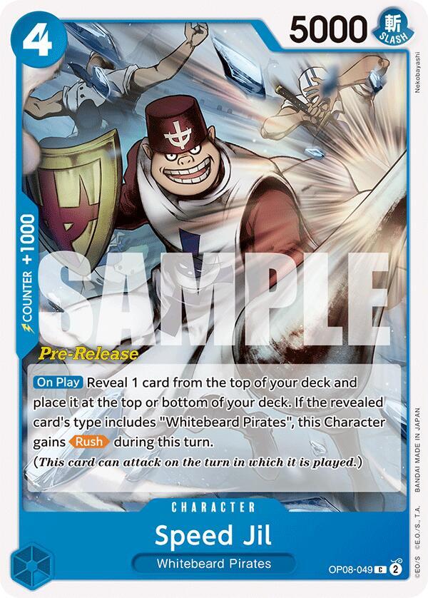 Speed Jil - Two Legends Pre-Release Cards - One Piece Card Game