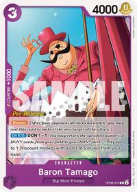 Baron Tamago - Two Legends Pre-Release Cards - One Piece card