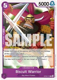 Biscuit Warrior - Two Legends Pre-Release Cards - One Piece card