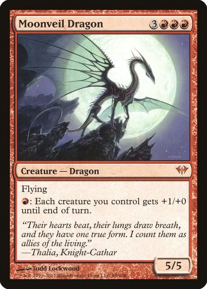 Moonveil Dragon - Dark Ascension - Magic: The Gathering