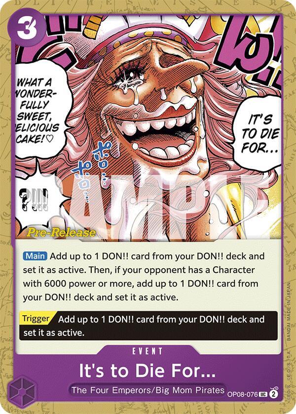It's to Die For (Pirate Foil) Base
