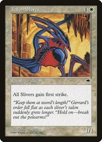 Talon Sliver - Tempest - Magic: The Gathering card