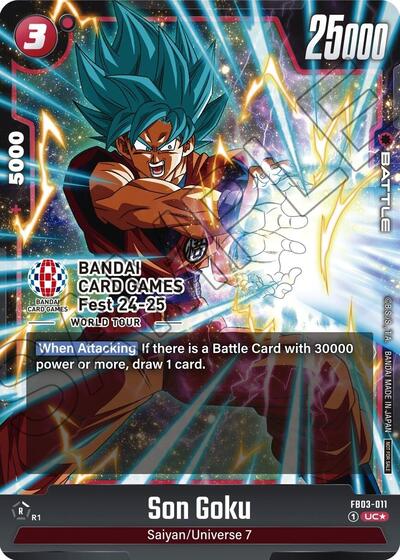 Son Goku - FB03-011 (BANDAI Card Games Fest 24-25 World Tour) card