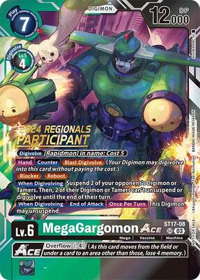 MegaGargomon ACE (2024 Regionals Participant) - Starter Deck 17