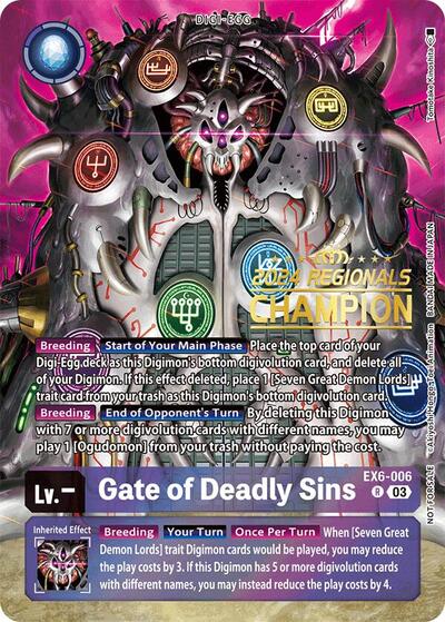 Gate of Deadly Sins (2024 Regionals Champion) card