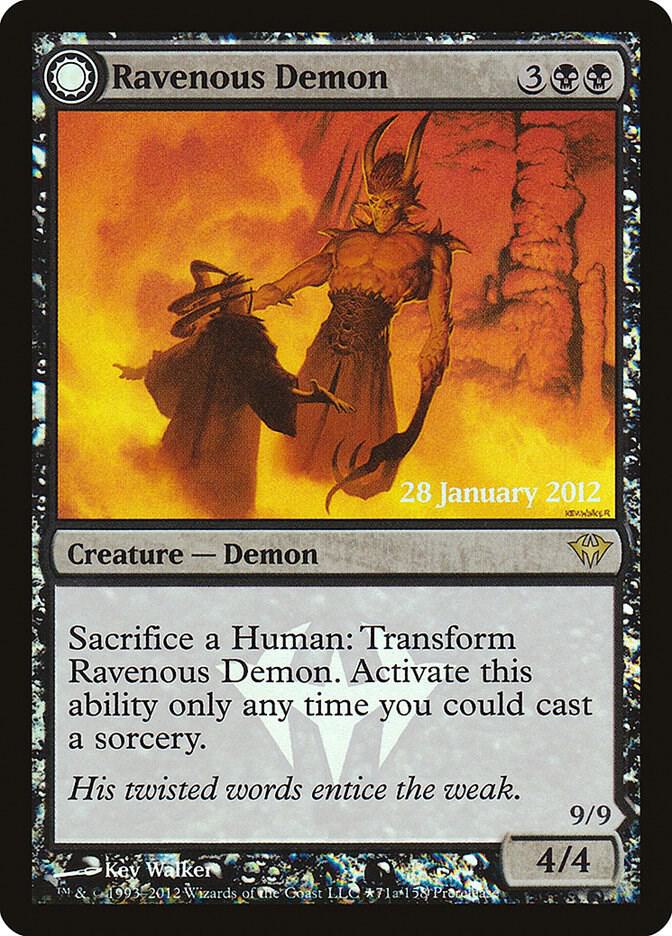 Ravenous Demon // Archdemon of Greed #71★ — Dark Ascension Promos